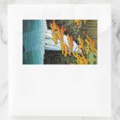 日本クールの川瀬千住の滝アート 長方形シール (バッグ)