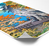 日本クールの紅葉 ポスター (角)