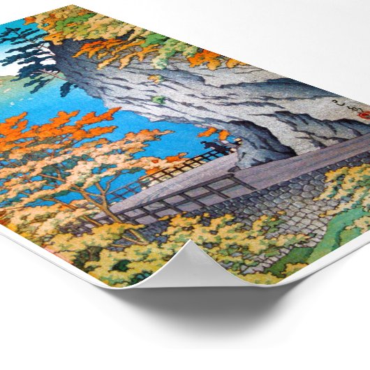 日本クールの紅葉 ポスター (角)