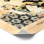 日本クールヴィンテージ浮世絵二名 ポスター (角)