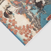 日本クールヴィンテージ浮世絵芸者古巻 薄葉紙 (詳細)