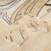 日本クールヴィンテージ浮世絵芸者舞妓タトゥー ジグソーパズル (側面)