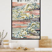 日本クールヴィンテージ浮世絵 ポスター (キッチン)