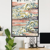 日本クールヴィンテージ浮世絵 ポスター (ホームオフィス)