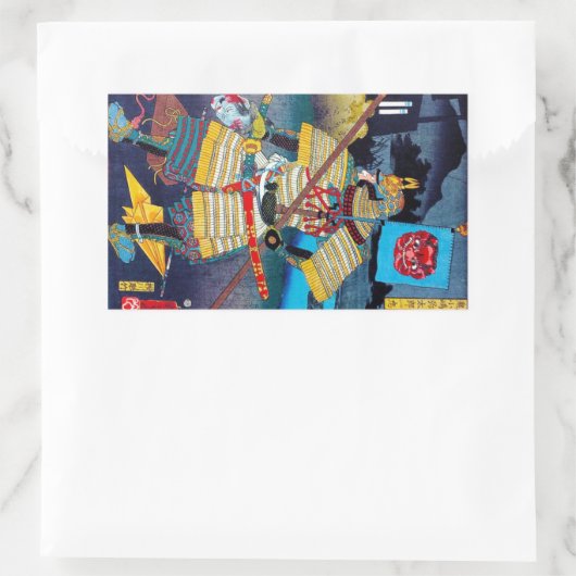 日本クール古代伝説将軍 長方形シール (バッグ)