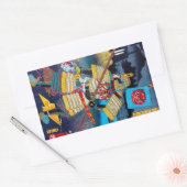 日本クール古代伝説将軍 長方形シール (封筒)