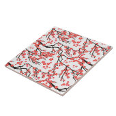 日本クール花文陶瓦 タイル (側面)