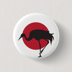 日本ク日本のレーン国旗 缶バッジ