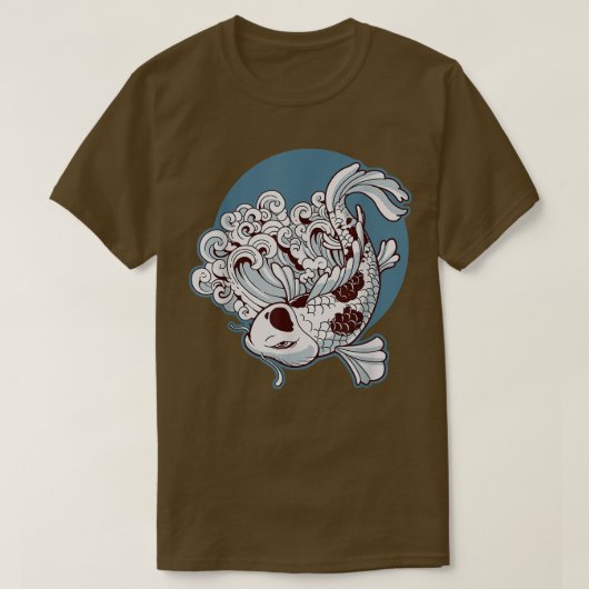 日本コイ魚日本のタトゥー531 Tシャツ (デザイン正面)