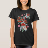 日本コイ鯉魚おもしろい日本の魚釣り恋人G Tシャツ (正面)