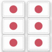 日本コレクションパック6の国旗 シール (正面)