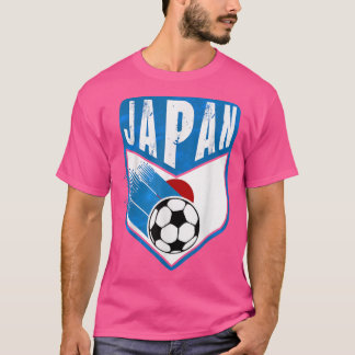 日本サッカーファン日本のジャージー州旗サッカーLo Tシャツ