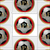 日本サッカーボール ファブリック (タイル)