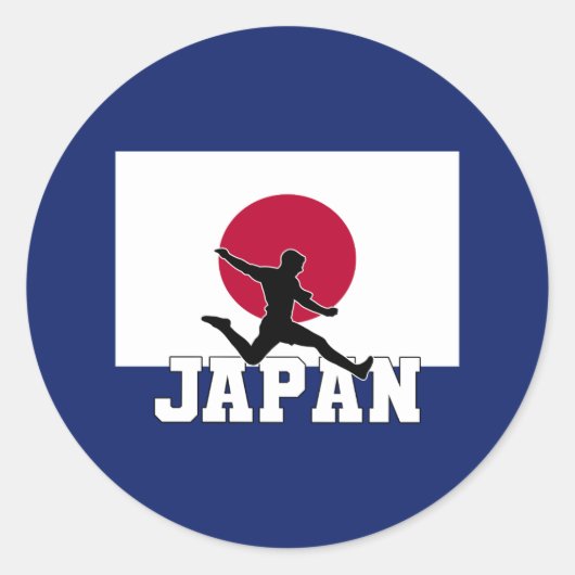 日本サッカー日本代表 ラウンドシール (正面)