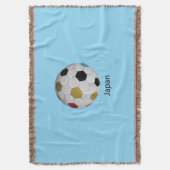 日本サッカー スローブランケット (正面縦)