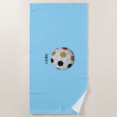 日本サッカー ビーチタオル (正面)