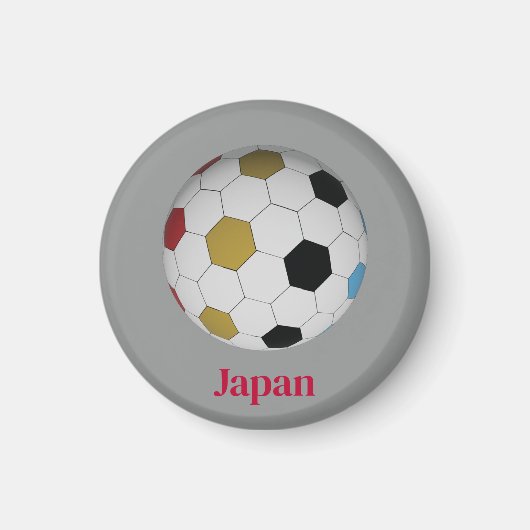 日本サッカー マグネット (正面)