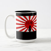 日本サムライ愛国的マグシリーズ日本国旗 ツートーンマグカップ (左)