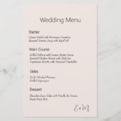 日本シンプルさくらんぼの花結婚色のメニュー (正面)