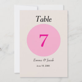 日本シンプルさくらんぼ花色テーブル番号