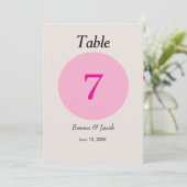 日本シンプルさくらんぼ花色テーブル番号 (スタンド正面)