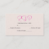 日本シンプルさくらんぼ開花rsvpカード エンクロージャーカード (正面)