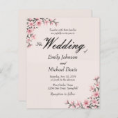 日本シンプルのさくらんぼの結婚花 (正面/裏面)