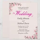 日本シンプルのさくらんぼの結婚花 (正面/裏面)