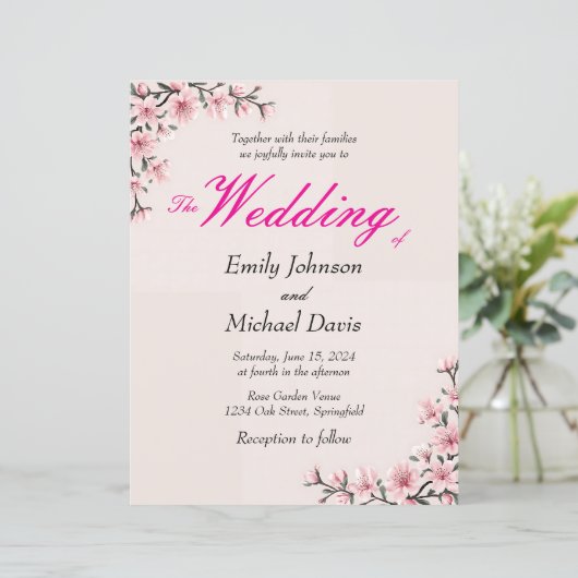 日本シンプルのさくらんぼの結婚花 (スタンド正面)