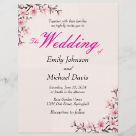 日本シンプルのさくらんぼの結婚花