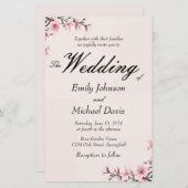 日本シンプルのさくらんぼの結婚花 (正面/裏面)