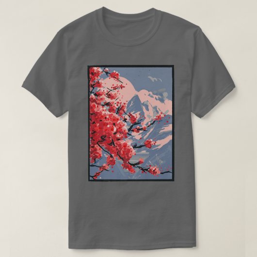 日本スタイルカッコいいビューティ Tシャツ (デザイン正面)