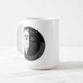 日本スピッツ犬 コーヒーマグカップ (正面左)