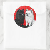日本スピッツ犬 ラウンドシール (バッグ)