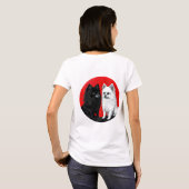 日本スピッツ犬 Tシャツ (裏面フル)