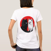 日本スピッツ犬 Tシャツ (裏面)