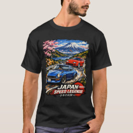 日本スピード伝説 JDM フェアレディ vs スープラ Tシャツ