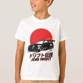 日本ドリフト文化ストリートレーシングの雰囲気 Tシャツ
