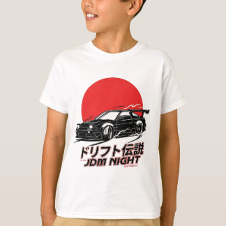 日本ドリフト文化ストリートレーシングの雰囲気 Tシャツ