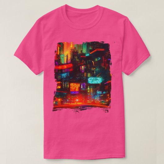 日本ネオンシティライト13 Tシャツ (デザイン正面)