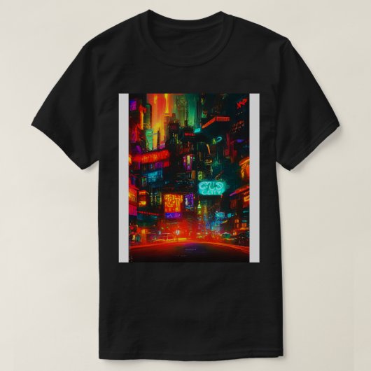 日本ネオンシティライト2 Tシャツ (デザイン正面)
