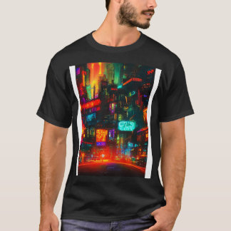 日本ネオンシティライト2 Tシャツ