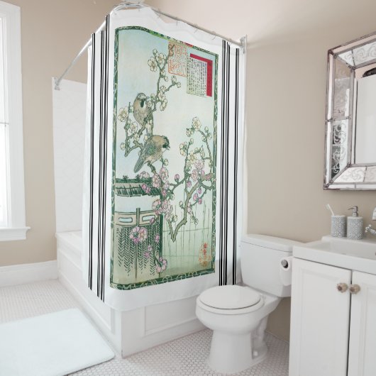 日本バイレイ·ベイバーズ·プラム·ブロッサム·シャワー·カーテン シャワーカーテン (インサイチュ)