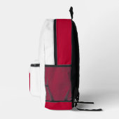 日本バックパック、学校バッグ日本の旗 プリントバックパック (右)