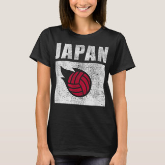 日本バレーボール日本の国旗レトロヴィンテージ第4条 Tシャツ