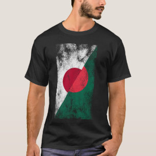 日本バングラデシュ国旗 – バングラデ日本のッシュ Tシャツ