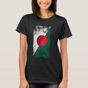 日本バングラデシュ国旗 – バングラデ日本のッシュ Tシャツ