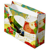 日本パターンギフトバッグ ラージペーパーバッグ (正面アングル)