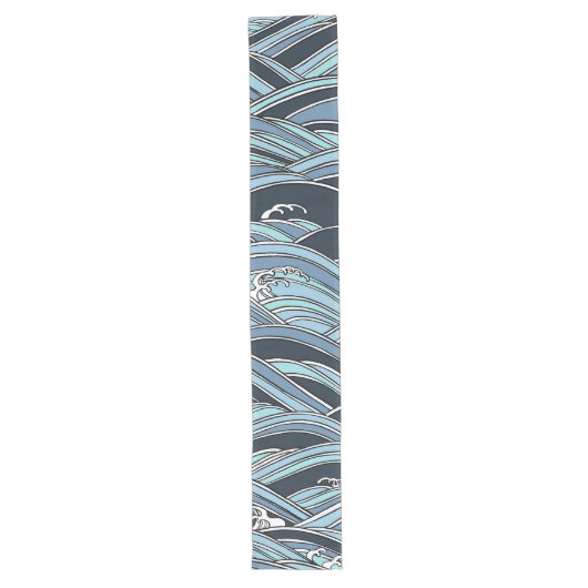 日本パターンテーブルのランナー ロングテーブルランナー (正面)