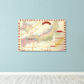 日本パノラママップジャパン キャンバスプリント (インサイチュ (ウッドフロア))